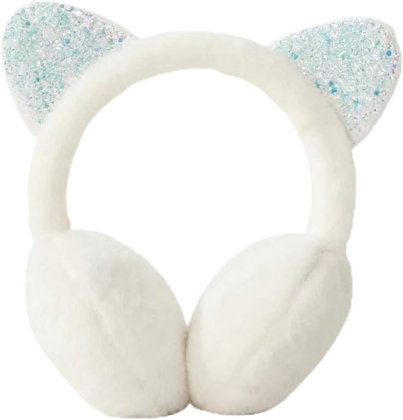 KEEPFLY Store Kids Girls Winter Earmuffs Warm Cute Plush Cat Ears Muffs Toddler Boys Ear Warmer Outdoor Ear Covers - Image 1